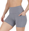 Womens High Waisted Biker Shorts with Side Pockets Workout Shorts 5”, 7”, 9”