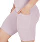 Womens High Waisted Biker Shorts with Side Pockets Workout Shorts 5”, 7”, 9”