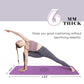 Yoga Mat Non Slip, Pilates Fitness Mats, Eco Friendly, Anti-Tear 1/4" Thick Yoga Mats for Women, Exercise Mats for Home Workout with Carrying Sling and Storage Bag