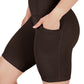 Womens High Waisted Biker Shorts with Side Pockets Workout Shorts 5”, 7”, 9”