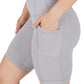 Womens High Waisted Biker Shorts with Side Pockets Workout Shorts 5”, 7”, 9”