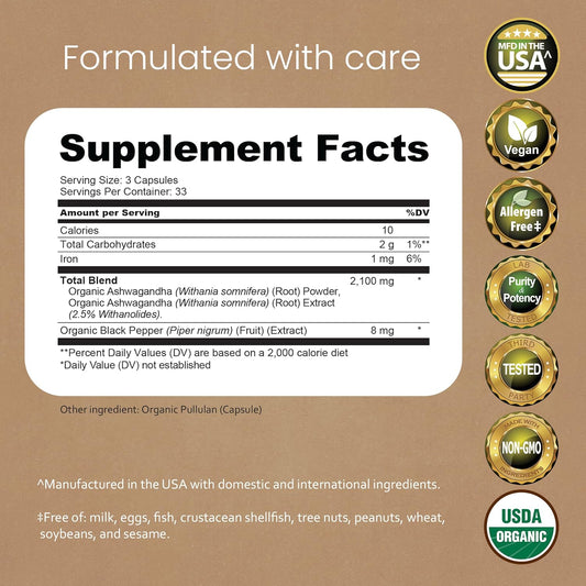 Organic Ashwagandha Capsules