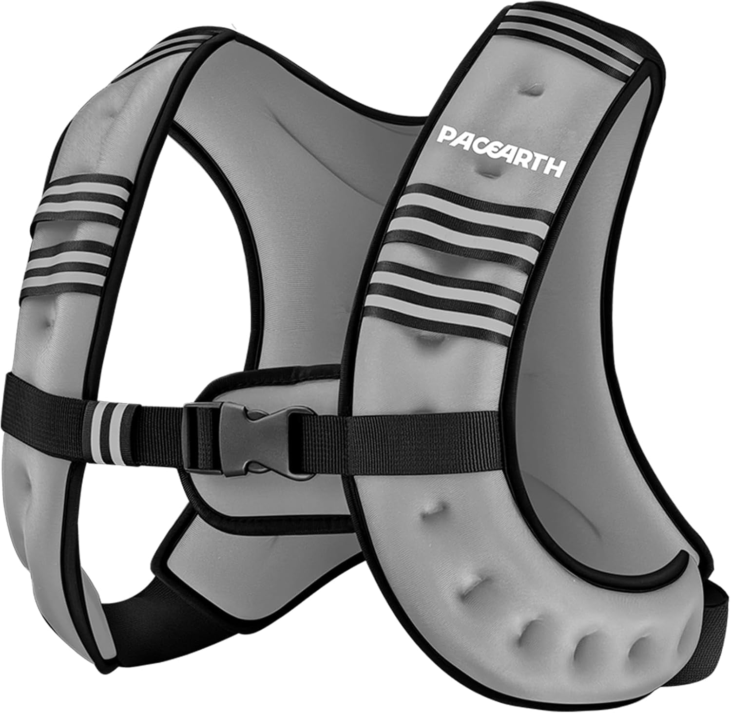 Weighted Vest,6Lb/8Lb/10Lb/12Lb/16Lb/20Lb/25Lb/30Lb Weight Vest with Reflective Stripe, Body Weight Vests for Women, Men, Weight Loss Workout, Strength Training, Running, Walking, Jogging