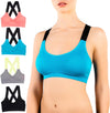 Women’S Sports Bra, Criss Cross Straps 1, S, 6 Pack