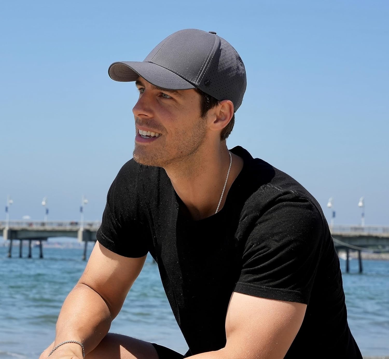 Performance Hat - Water Resistant UPF 50 Lightweight Men’S Baseball Cap | Men’S Hat for Workout, Outdoor, Beach, Sports
