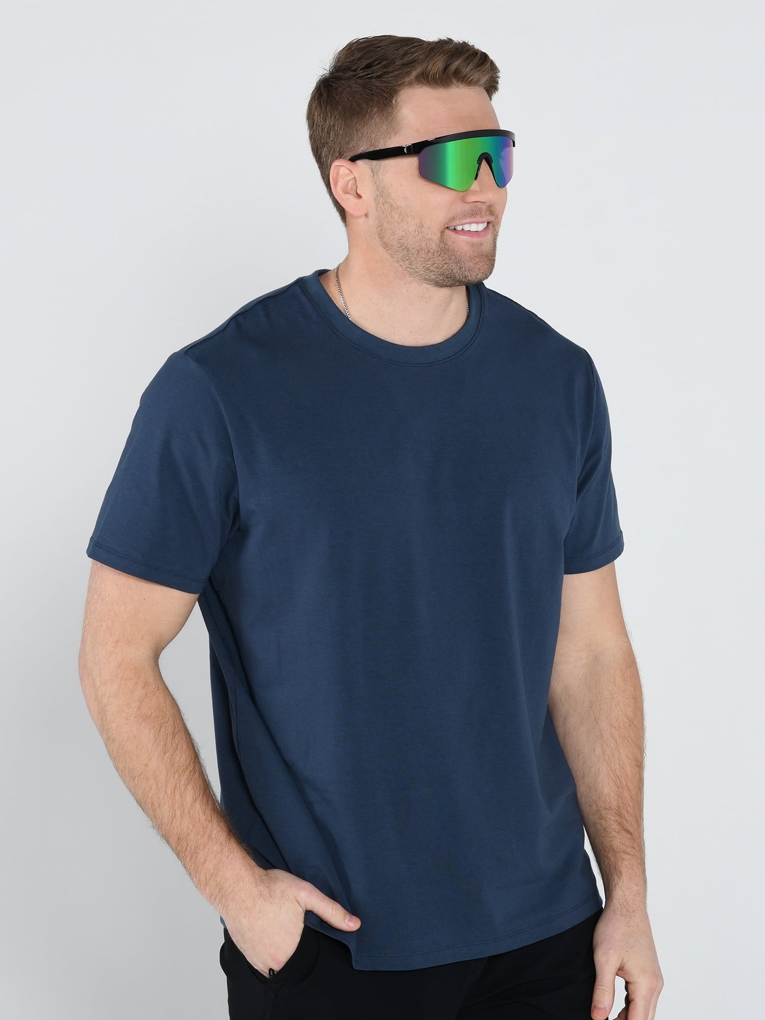 X Foster Grant Black Wraparound Men'S Sunglasses