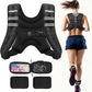 Weighted Vest,6Lb/8Lb/10Lb/12Lb/16Lb/20Lb/25Lb/30Lb Weight Vest with Reflective Stripe, Body Weight Vests for Women, Men, Weight Loss Workout, Strength Training, Running, Walking, Jogging