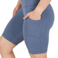 Womens High Waisted Biker Shorts with Side Pockets Workout Shorts 5”, 7”, 9”