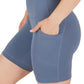 Womens High Waisted Biker Shorts with Side Pockets Workout Shorts 5”, 7”, 9”