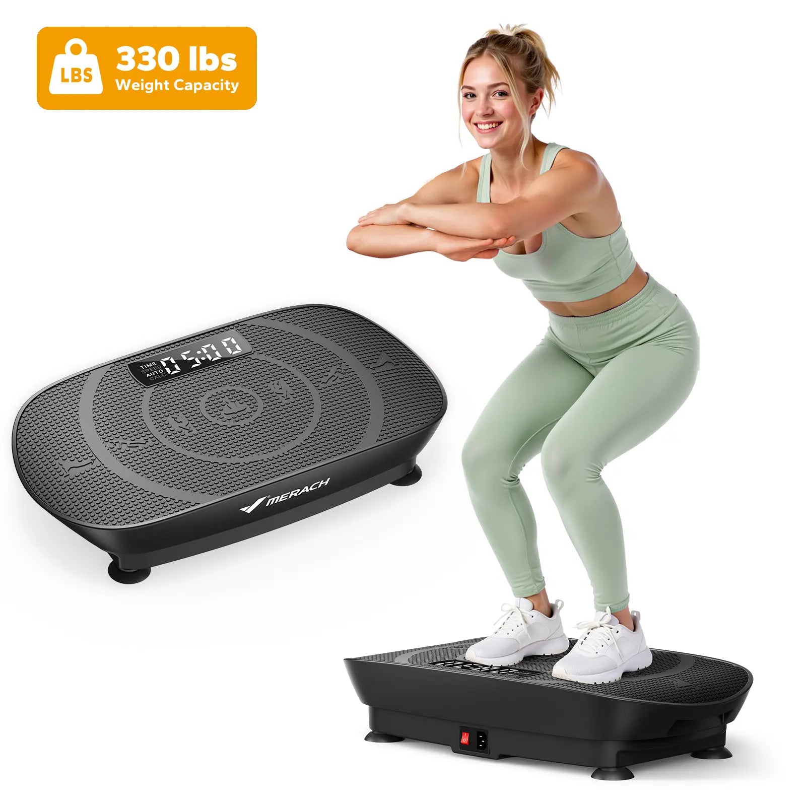Merach Slim Vibration Plate Exercise Machine