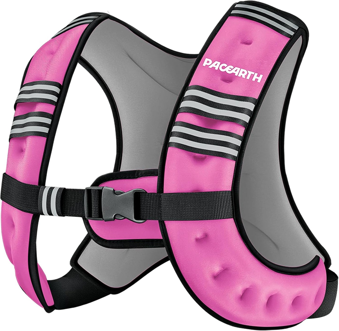 Weighted Vest,6Lb/8Lb/10Lb/12Lb/16Lb/20Lb/25Lb/30Lb Weight Vest with Reflective Stripe, Body Weight Vests for Women, Men, Weight Loss Workout, Strength Training, Running, Walking, Jogging