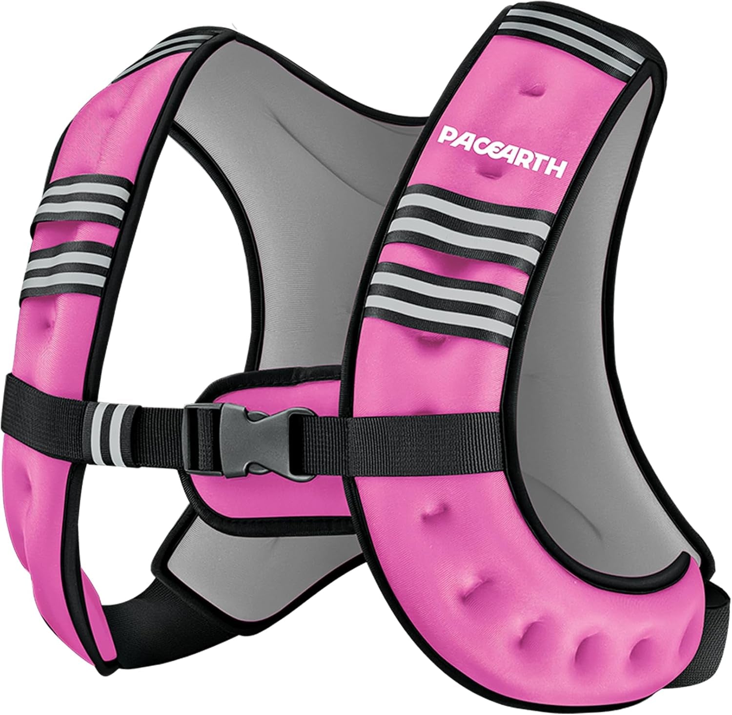 Weighted Vest,6Lb/8Lb/10Lb/12Lb/16Lb/20Lb/25Lb/30Lb Weight Vest with Reflective Stripe, Body Weight Vests for Women, Men, Weight Loss Workout, Strength Training, Running, Walking, Jogging
