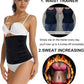 Sweat Waist Trainer for Women Two Belts, Neoprene Workout Corset Waist Trainer Cincher Trimmer Shaper Zipper