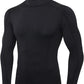 Men'S Compression Shirts Thermal Long Sleeve Athletic Workout Tops Gym Undershirts Sports Baselayers Running T Shirt for Men