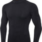 Men'S Compression Shirts Thermal Long Sleeve Athletic Workout Tops Gym Undershirts Sports Baselayers Running T Shirt for Men