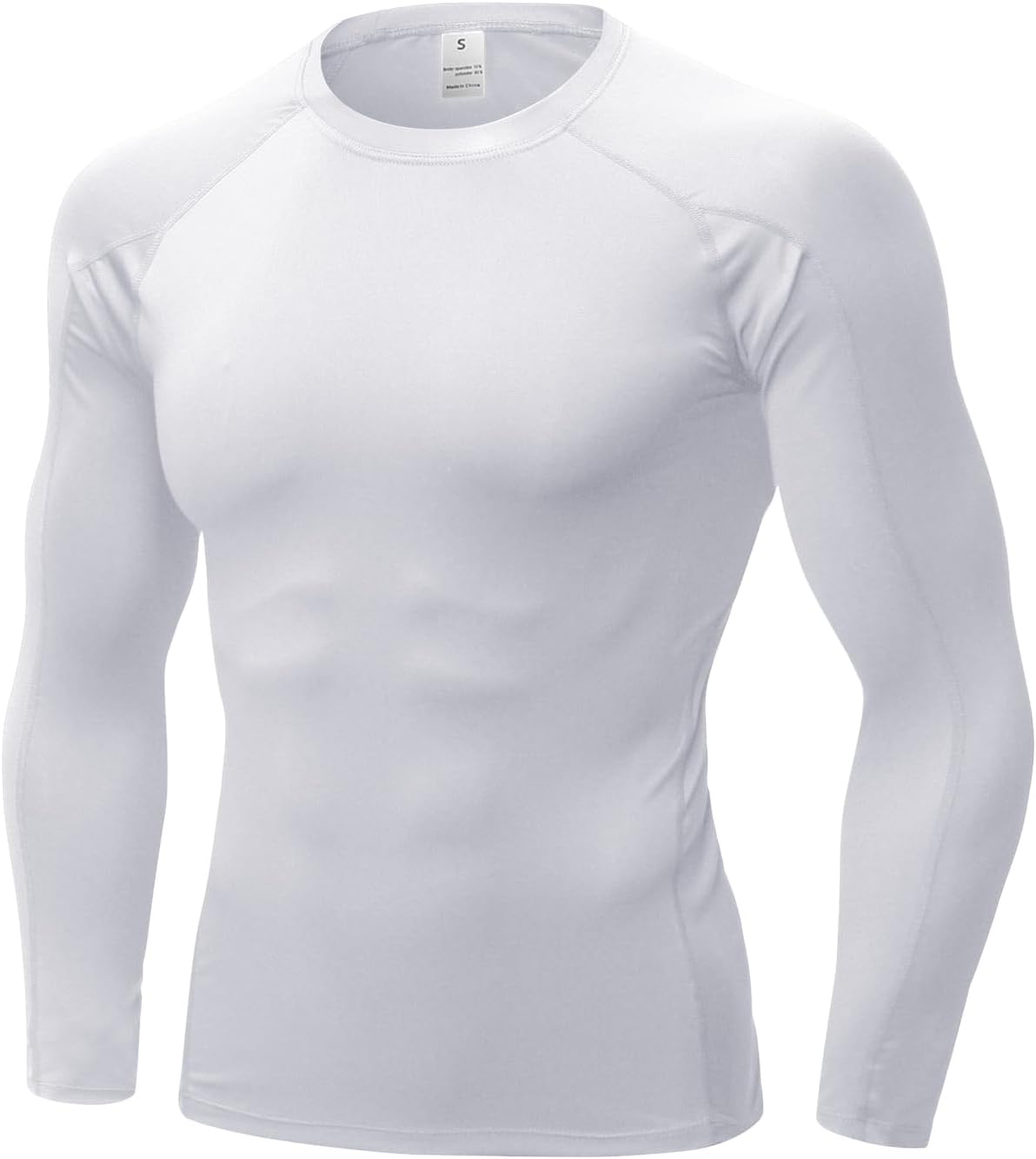 Men'S Compression Shirts Thermal Long Sleeve Athletic Workout Tops Gym Undershirts Sports Baselayers Running T Shirt for Men