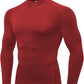 Men'S Compression Shirts Thermal Long Sleeve Athletic Workout Tops Gym Undershirts Sports Baselayers Running T Shirt for Men