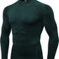 Men'S Compression Shirts Thermal Long Sleeve Athletic Workout Tops Gym Undershirts Sports Baselayers Running T Shirt for Men