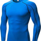Men'S Compression Shirts Thermal Long Sleeve Athletic Workout Tops Gym Undershirts Sports Baselayers Running T Shirt for Men