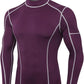 Men'S Compression Shirts Thermal Long Sleeve Athletic Workout Tops Gym Undershirts Sports Baselayers Running T Shirt for Men