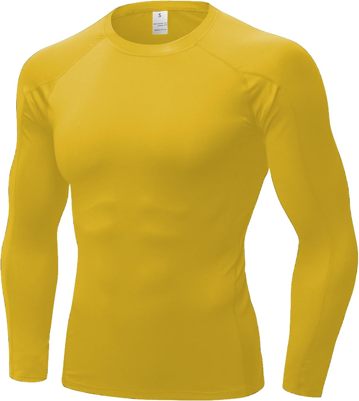 Men'S Compression Shirts Thermal Long Sleeve Athletic Workout Tops Gym Undershirts Sports Baselayers Running T Shirt for Men