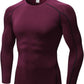 Men'S Compression Shirts Thermal Long Sleeve Athletic Workout Tops Gym Undershirts Sports Baselayers Running T Shirt for Men