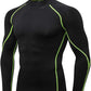 Men'S Compression Shirts Thermal Long Sleeve Athletic Workout Tops Gym Undershirts Sports Baselayers Running T Shirt for Men