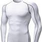 Men'S Compression Shirts Thermal Long Sleeve Athletic Workout Tops Gym Undershirts Sports Baselayers Running T Shirt for Men