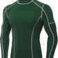 Men'S Compression Shirts Thermal Long Sleeve Athletic Workout Tops Gym Undershirts Sports Baselayers Running T Shirt for Men