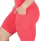 Womens High Waisted Biker Shorts with Side Pockets Workout Shorts 5”, 7”, 9”