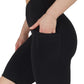Womens High Waisted Biker Shorts with Side Pockets Workout Shorts 5”, 7”, 9”