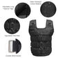Adjustable Weighted Vest Weight Jacket Oxford Exercise Weight Loading Cloth Strength Training 110LB Max. Load (No Weights)