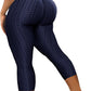 Women High Waisted Workout Yoga Pants Butt Lifting Scrunch Booty Leggings Tummy Control anti Cellulite Textured Tights