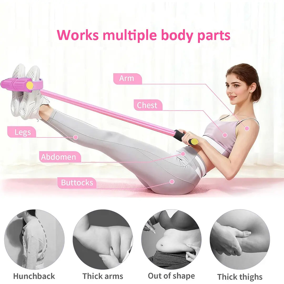 3-In-1 Multifunction Pedal Resistance Band