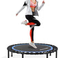 40"-48" Silent Mini Trampoline Fitness Trampoline Bungee Rebounder Jumping Cardio Trainer Workout for Adults-Max Limit 330Lbs