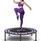 40"-48" Silent Mini Trampoline Fitness Trampoline Bungee Rebounder Jumping Cardio Trainer Workout for Adults-Max Limit 330Lbs