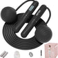 Skipping Ropes for Adults -Cordless Counter Jump Rope with Large Cordless Ball-Weighted Jump Rope for Women with LCD Display