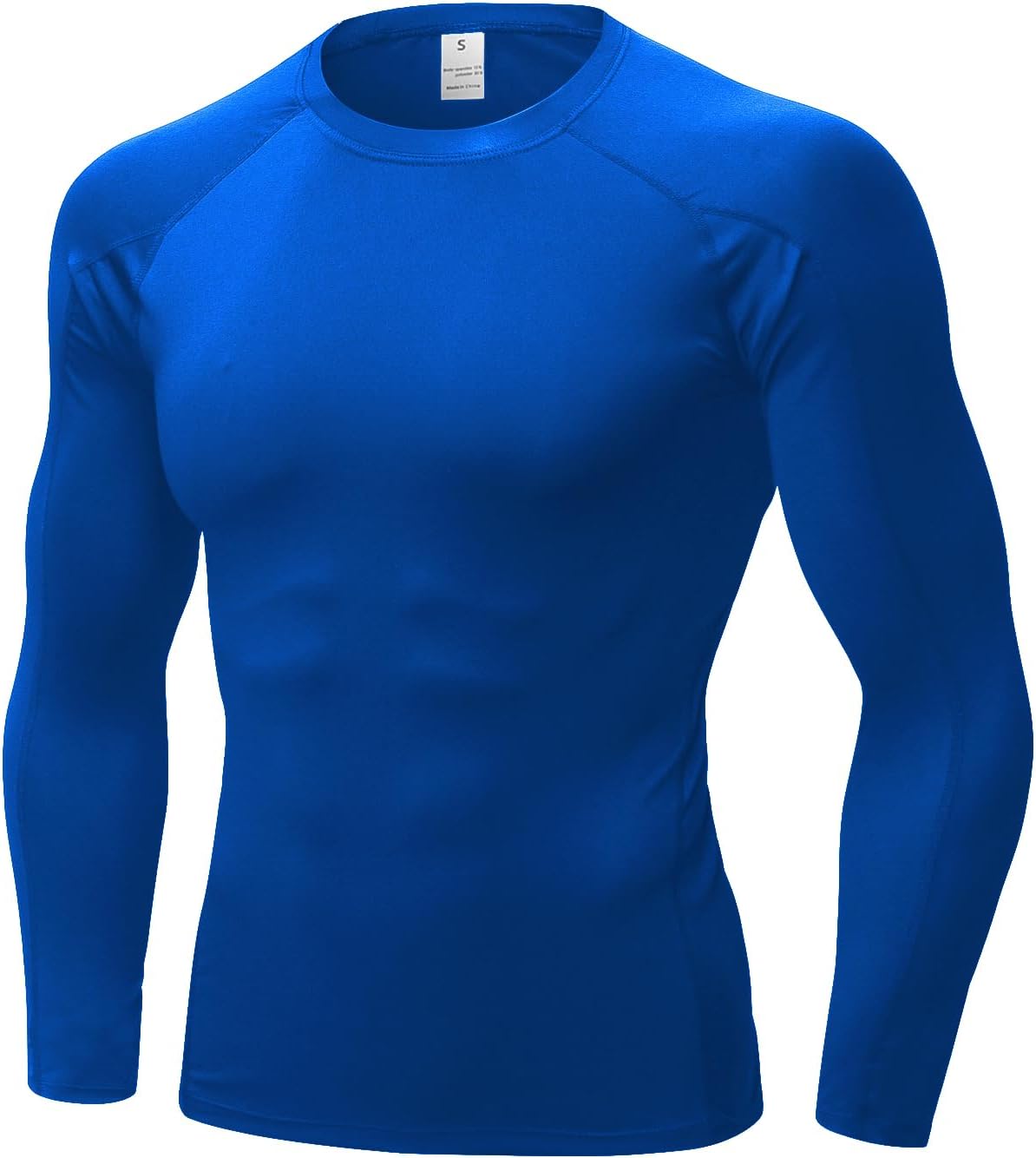 Men'S Compression Shirts Thermal Long Sleeve Athletic Workout Tops Gym Undershirts Sports Baselayers Running T Shirt for Men
