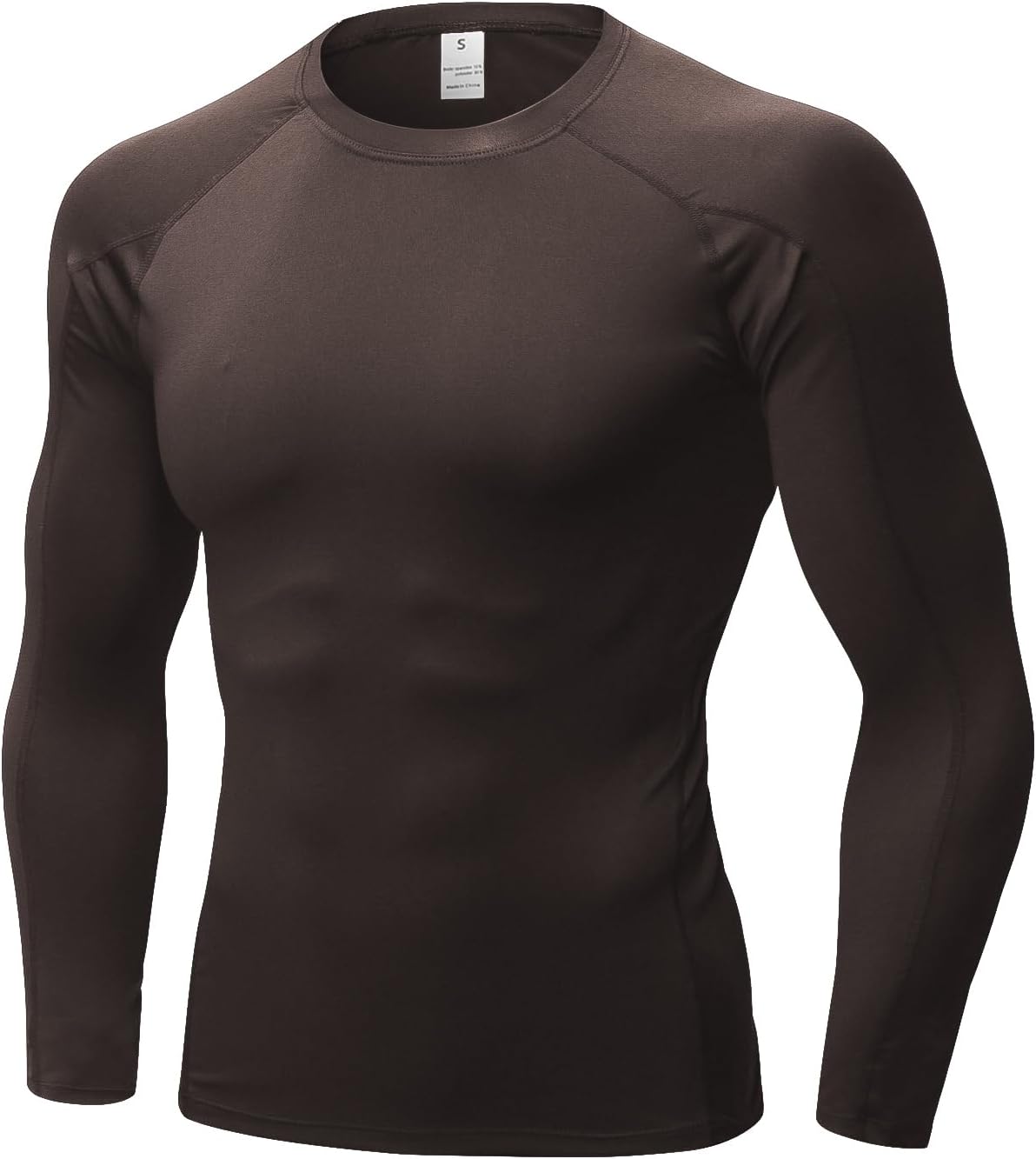 Men'S Compression Shirts Thermal Long Sleeve Athletic Workout Tops Gym Undershirts Sports Baselayers Running T Shirt for Men