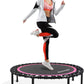 40"-48" Silent Mini Trampoline Fitness Trampoline Bungee Rebounder Jumping Cardio Trainer Workout for Adults-Max Limit 330Lbs