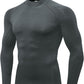 Men'S Compression Shirts Thermal Long Sleeve Athletic Workout Tops Gym Undershirts Sports Baselayers Running T Shirt for Men