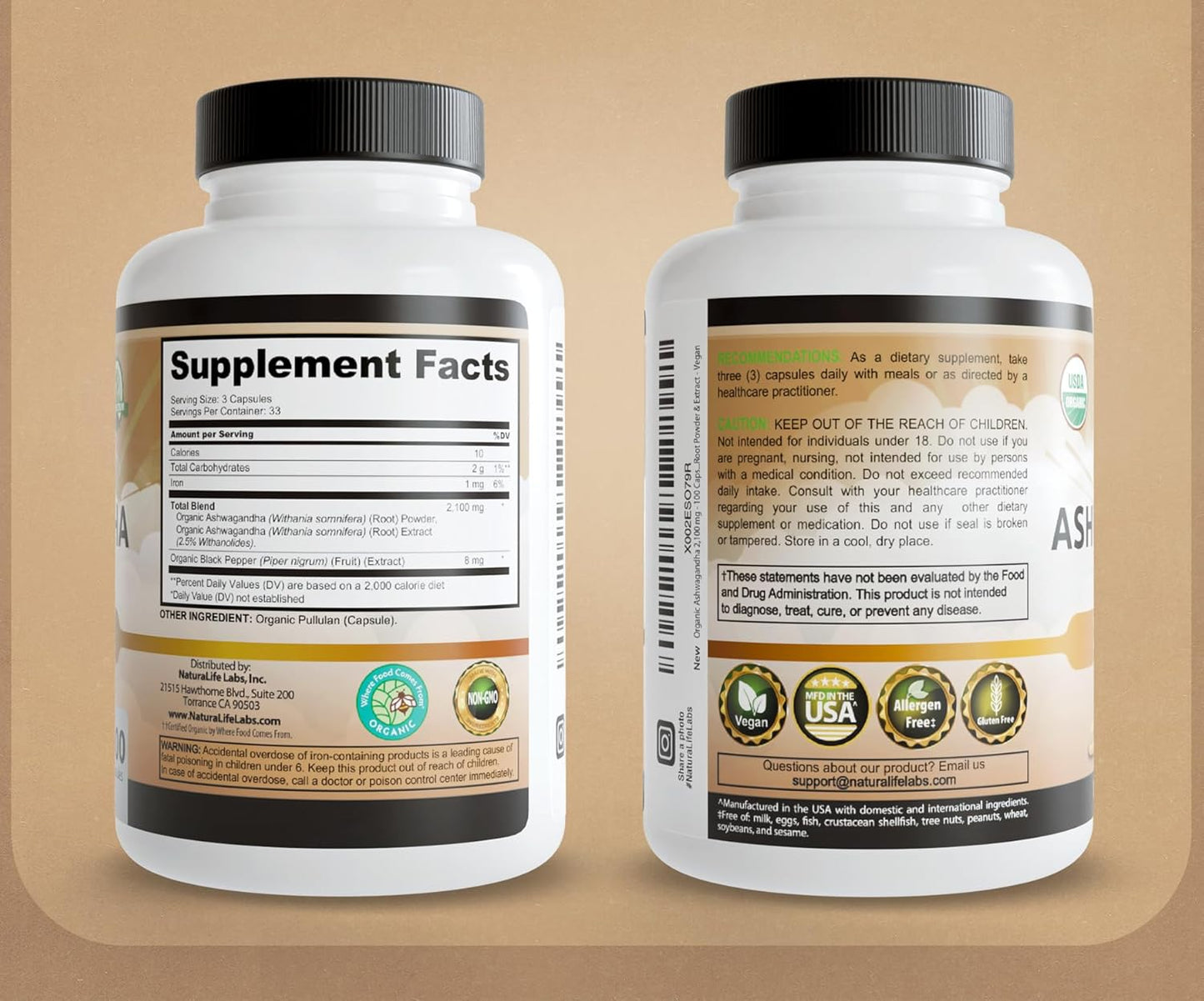 Organic Ashwagandha Capsules