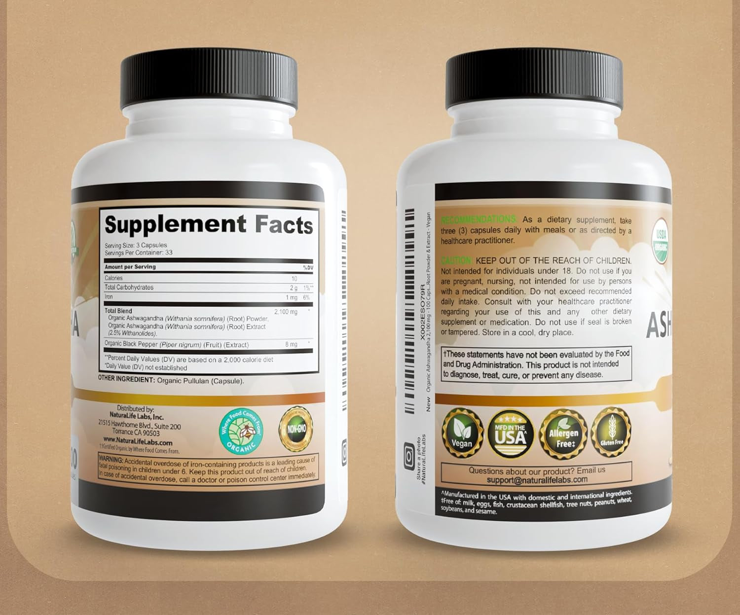 Organic Ashwagandha Capsules