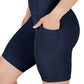 Womens High Waisted Biker Shorts with Side Pockets Workout Shorts 5”, 7”, 9”