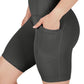 Womens High Waisted Biker Shorts with Side Pockets Workout Shorts 5”, 7”, 9”