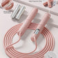 Skipping Ropes for Adults -Cordless Counter Jump Rope with Large Cordless Ball-Weighted Jump Rope for Women with LCD Display