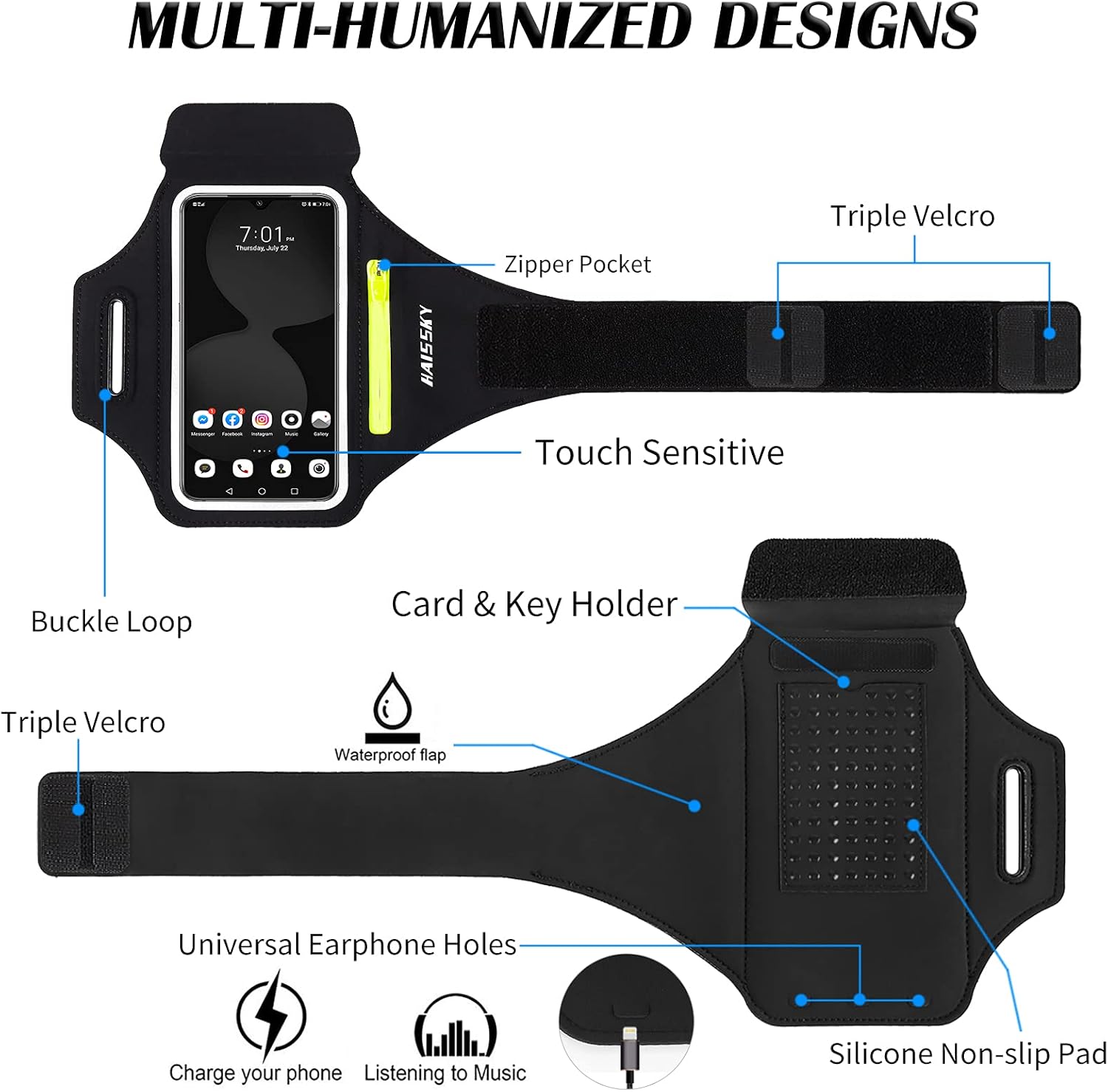2 in 1 Running Phone Armband