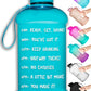 Hydromate Half Gallon Water Bottle with Times to Drink BPA Free Leak Proof Reusable Jug with Handle 64 Oz