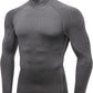 Men'S Compression Shirts Thermal Long Sleeve Athletic Workout Tops Gym Undershirts Sports Baselayers Running T Shirt for Men