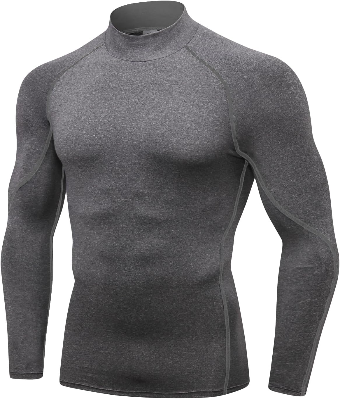 Men'S Compression Shirts Thermal Long Sleeve Athletic Workout Tops Gym Undershirts Sports Baselayers Running T Shirt for Men